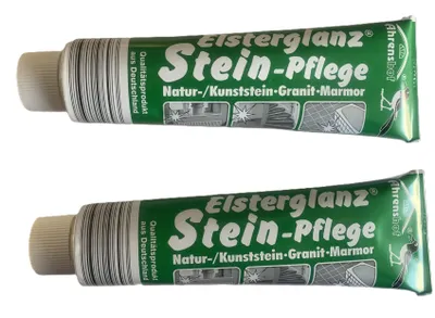 Produktbild von 2x Elsterglanz Steinpflege Marmor Naturstein Spezialreiniger 150 ml
