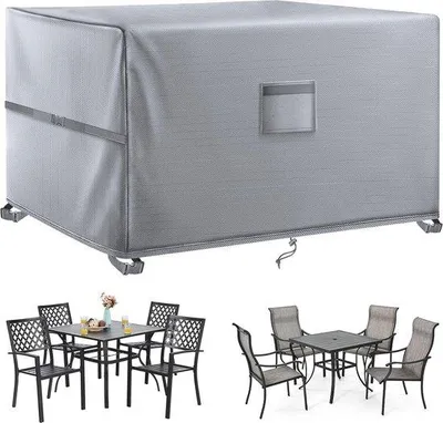 Immagine prodotto di Copertura per mobili da giardino Famanu, dimensioni 200 x 200 x 90 cm, realizzata in tessuto Oxford resistente