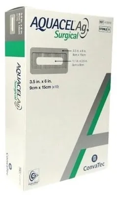 Image de Aquacel Ag Surgical 9x15 cm pansement 10 pc