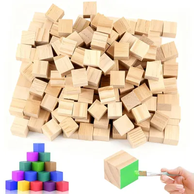 Immagine prodotto di Set di 200 blocchi di legno per progetti creativi