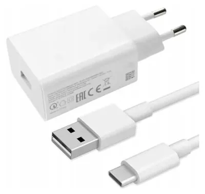 Image de Xiaomi Chargeur Secteur 100W HyperCharge Type-A MDY-19-ER + Câble USB-A vers USB-C 1M