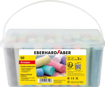 Obrázok produktu pre Eberhard Faber Street Marking, Viacfarebný, 3 rok / roky, Chlapec / dievča, Detské, 50 kusov, vedro