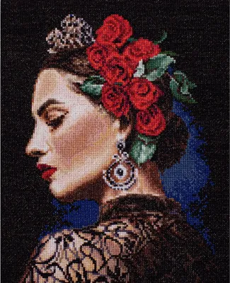 Produktbild von Letistitch Kreuzstich Set "Muse", Zählmuster, 25x20cm