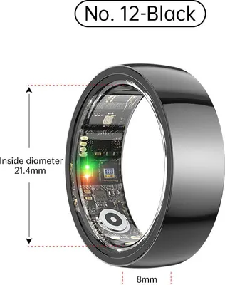 Produktbild von INF Smart Ring R1000 - Ceramic Edition Schwarz 12