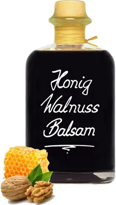 Produktbild von Honig Walnuss Balsam Essig - Spezialität 0,7L balsamartig nussig und mild! 5% Säure