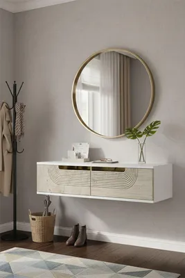 Obrázok produktu pre Skye Decor, Kvalitná komoda (kód pre rodičov) – biela, travertín a zlato, 120 cm