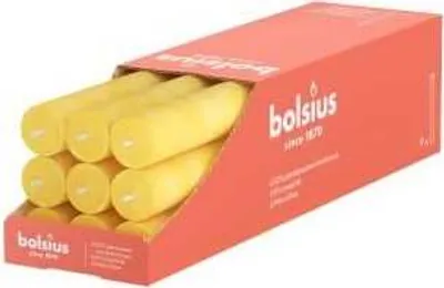 Produktbild von Bolsius rustikale Tischkerze sonniges Gelb