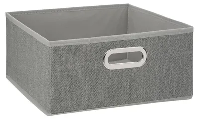 Productafbeelding van Opbergmand, stof, lichtgrijs, 31x15x31 cm