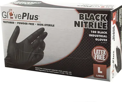 Produktbild von Ammex Gloves Nitrilhandschuh 100 Einheiten Schwarz XL Schwarz XL