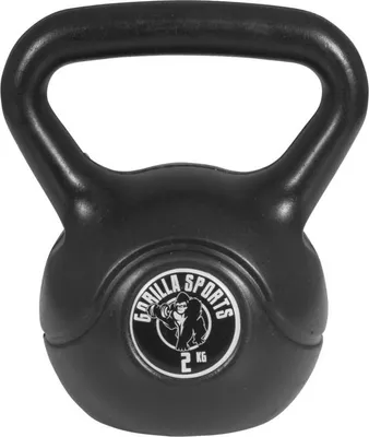 Produktbild von GORILLA SPORTS® Kettlebell - 2kg Gewichte, aus Kunststoff - Kugelhantel, Schwunghantel, Kugelgewicht