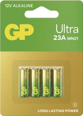 Alkalická speciální baterie ULTRA GP 23A 12 V, 4 ks
