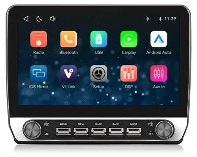 Imagen del producto de Radio para coche de 10,1 pulgadas, compatible con Citroen Berlingo 2 B9 y Peugeot Partner (2008-2019), con dos mandos giratorios, CarPlay y Android Auto inalámbricos, Bluetooth y sistema Linux