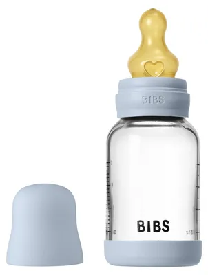 Productafbeelding van Bibs glazen babyfles, rond, 120 ml
