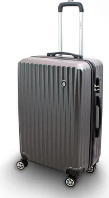 Produktbild von Barut Trolley Hartschalen Koffer Hartschalenkoffer Hardcase Größe L - Modell General (Grau) MS-17263