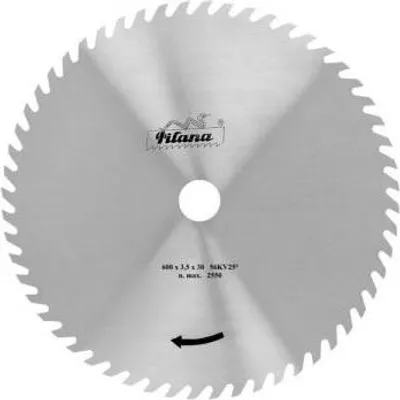 Obrázek produktu pro Kotouč pilový na dřevo, 5310 - 56 zubů KV25°, Ø 600 x 3,5 x 30 mm, PILANA