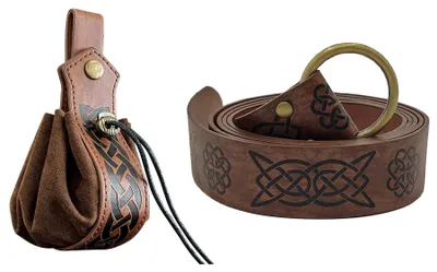 Obrázek produktu pro Sada retro pásových ozdob ve stylu Vikingů, Imitace kůže