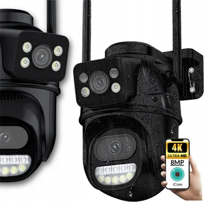 Produktbild von 8Mpx Ptz Externe Kamera Wi-Fi Double Lens 270° Surveillance Ip66
