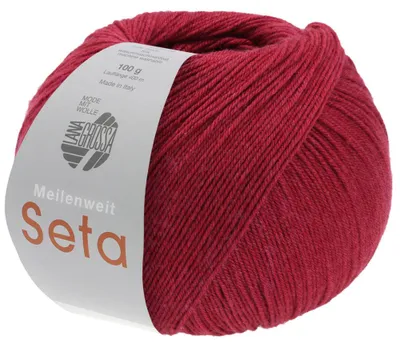 Produktbild von Lana Grossa - Meilenweit 100g Seta 0011 dunkelrot