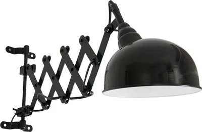 Image de Steinhauer - applique murale - Yorkshire - noir - métal - lampe à ciseaux - E27 - 7774ZW