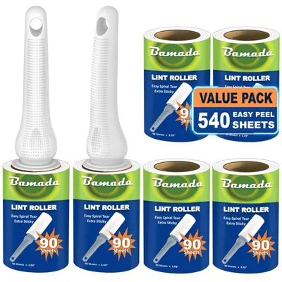 Produktbild von Fusselroller Tierhaarroller Flusenroller - 540 Blätter - Blau - 2 Griffe