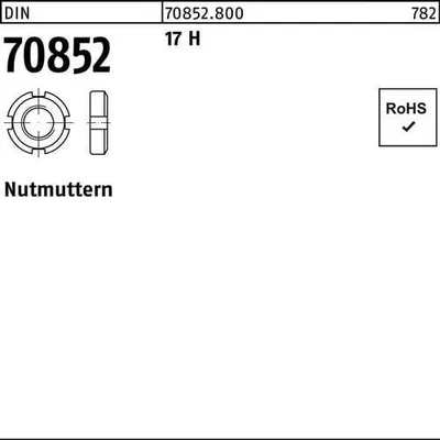 Produktbild von Reyher  Nutmuttern DIN 70852 17 H M 26 x 1,5 (10 Stück)