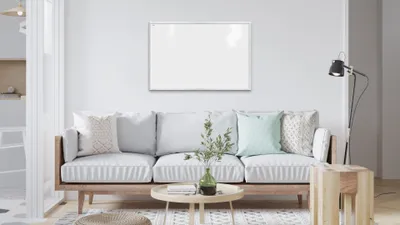 Zdjęcie produktu dla Tablica suchościeralna magnetyczna biała 90x60cm rama drewniana biała