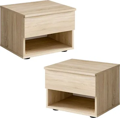 Produktbild von Nachttisch 2er Set in Eiche FAIDO-166