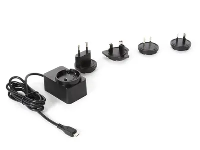 Immagine prodotto di Caricabatterie Universale Con Connettore Micro-Usb - 5 Vcc - 2,5 A Con 4 Spine Da Viaggio