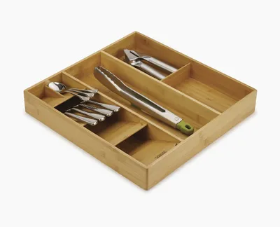 Produktbild von DrawerStore™ Bamboo Organizer für Besteck, Küchenhelfer & Kochzubehör - Holz