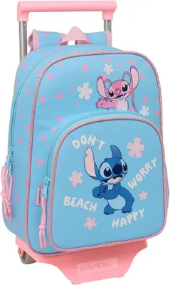 Produktbild von Safta Stitch Happy Rucksack Mit Rollen Blau  Blau One Size