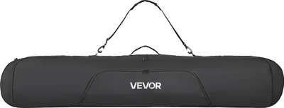 Obrázok produktu pre VEVOR vak na lyže, do 165 cm, vak na lyže, vak na lyže, obal na lyže, 600D Oxford tkanina, s nastaviteľnými vnútornými popruhmi, vak na lyžiarske palice, okuliare, rukavice, prilby, topánky (čierny)