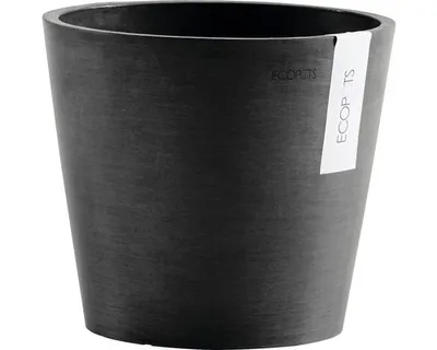 Obrázek produktu pro Výsadbový květináč Ecopots Amsterdam plastový Ø 20 cm V 17,5 cm tmavě šedý