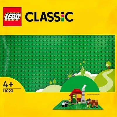 Image de Plaque de Base LEGO Classic Verte 32x32, Plaque de Construction, Assemblage et Exposition