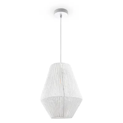 Produktbild von Pendelleuchte Esstisch Hängelampe Esszimmer Lampe E27 Papier Boho Rattan