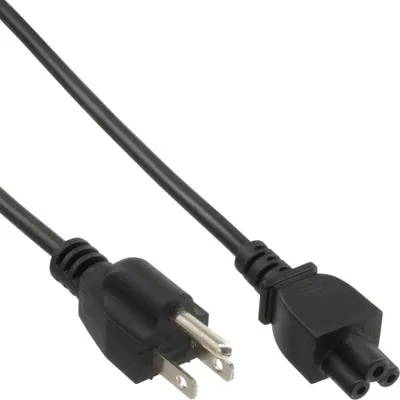 Image de InLine® 16656U Câble d'alimentation pour Notebook, USA/Canada, prise femelle 3 broches, 2m
