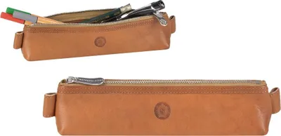 Produktbild von Sonnenleder kleines Stifteetui Federtasche Schlamper Leder Schuletui KAFKA natur 801-113-01