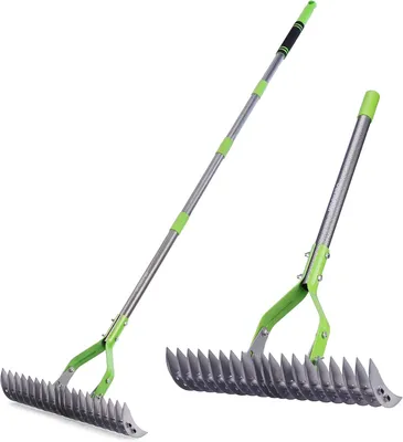 Produktbild von Blattform mit Stahlklinge, 38 cm Arbeitsbreite, verstellbarer Stiel von 102 bis 178 cm