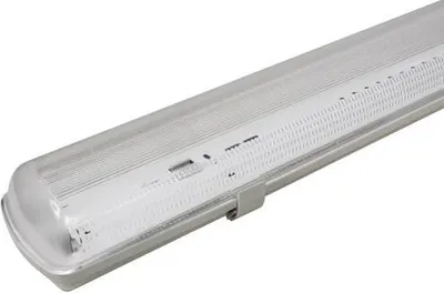 Produktbild von Spectrum LED LIMEA TRI PROOF Feuchtraumleuchte Wannenleuchte 127cm IP65 grau für 2 x T8 LED Röhre G13 120cm