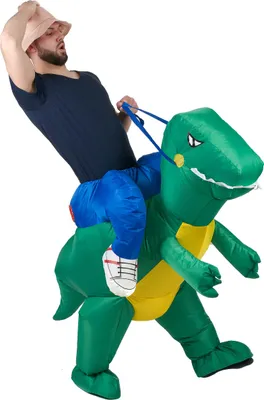 Produktbild von Verkleidung Erforscher auf dem Rücken eines Dinosauriers