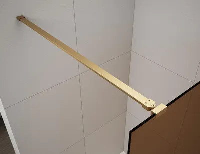 Produktbild von Polysan ESCA Eckstütze für Duschabtrennungen 1200mm, Gold matt