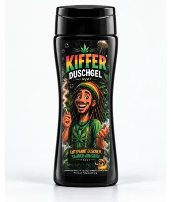 Produktbild von Kiffer Duschgel – lustiges 3-in-1 Duschgel & Geschenk für Kiffer