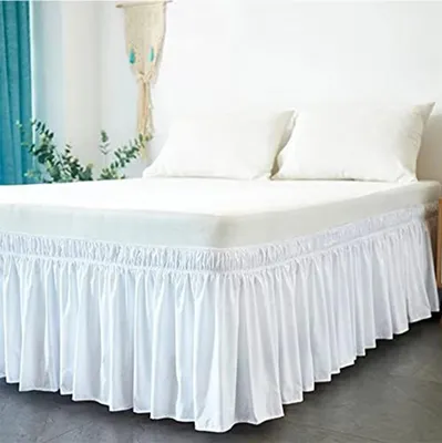 Produktbild von Bettrock Zum Umwickeln – Ruffled Solid Bed Rock, Elastisch, 135x200 cm + 45 cm – Klassisch & Flexibel