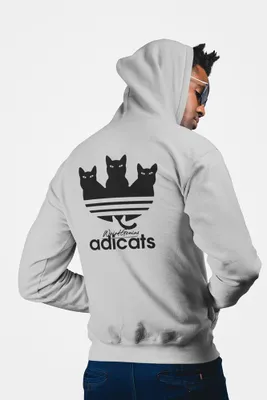 Produktbild von D&B Uni Hoodie ZIPEB00016 Adicats HellGrau-Größe M