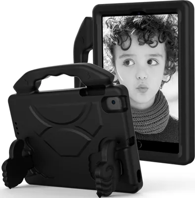 Produktbild von Kinder Schutzhülle für iPad mini 5/iPad mini 4/iPad mini 3/iPad mini 2/iPad mini 1, Leicht EVA-Schaum mit Griff Ständer Hülle Schwarz