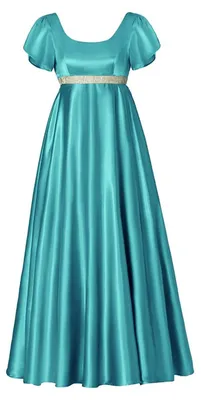 Produktbild von Omgoods - Vintage-Kleid im Regency-Stil für Damen - Kleid aus Satin im Stil des 19. Jahrhunderts