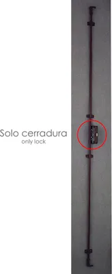 Immagine prodotto di Serratura a cremonese senza chiave 93/ Marrone