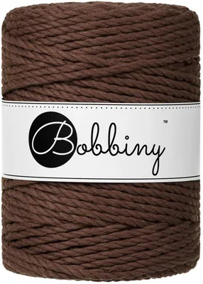 Produktbild von Bobbiny 3PLY Macramé Rope 5 mm 100 m Chocolate Brown Schnur