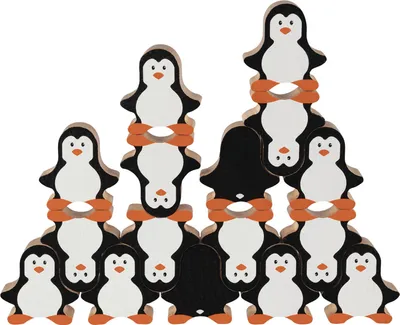 Produktbild von Goki Stapelspiel Pinguin aus Holz