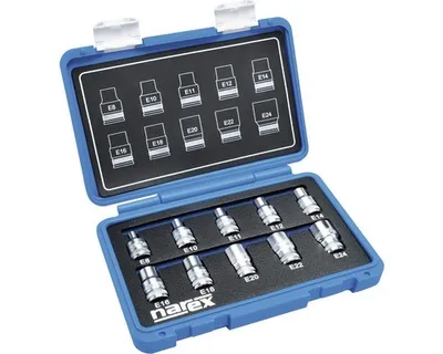 Zdjęcie produktu dla Zestaw nasadek 1/2" TORX E 8-24