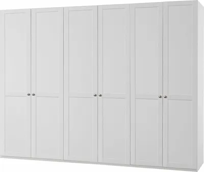 Image de Armoire New York à portes battantes, blanche, taille au choix
